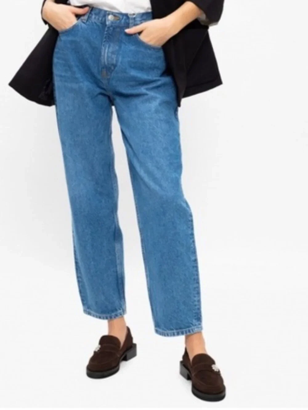 Ganni Brown Suede Loafer 